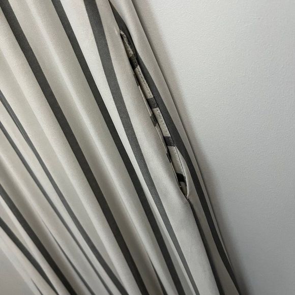 Maternity PinkBlush Maxi full Length stripped dress size small - Picture 4 of 5